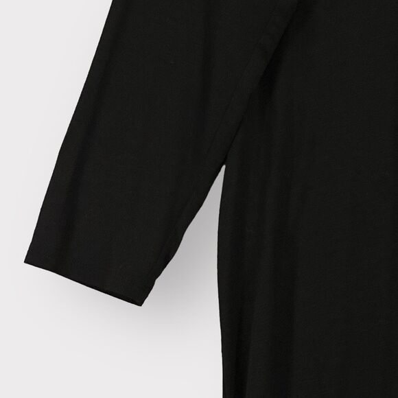 J. Jill Wearable Collection Tunic Top Women S Black V‎ Neck Rayon Stretch X68 - Picture 5 of 12